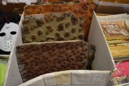 A collection of large early wallpaper printing blocks.