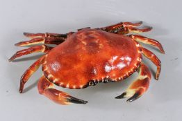 A CAST IRON CRAB BOX. 12ins high.