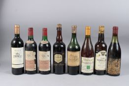 CHATEAU HAUT-BRION 1958, one bottle, level low, together with seven bottles of wine, beer, sherry.