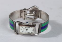 A DELUXE LADIES' WRISTWATCH.