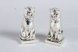 ART DECO DESIGN CAT SALT AND PEPPERS.