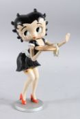 A CAST IRON BETTY BOOP. 12ins high.