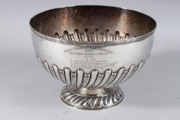 A BOMBAY PRESIDENT RIFLE ASSOCIATION BOWL 1904. 8.5ins diameter. London 1902. Weight 20ozs.
