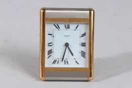 A CARTIER CLOCK.