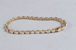 A DIAMOND LINE BRACELET.