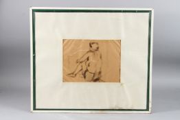 20TH CENTURY SCHOOL Seated woman, Ink on paper, indistinctly signed, 22cm x 29cm