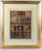DAVID MYNOTT (1943-2013) Venice canal scene, pastel, signed, 38cm x 28.5cm
