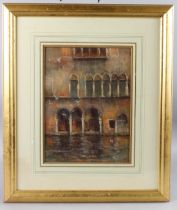 DAVID MYNOTT (1943-2013) Venice canal scene, pastel, signed, 38cm x 28.5cm