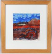 ROBERT NICHOLSON (1920-2004) Landscape, watercolour, signed and dated 1982, 27cm x 27cm