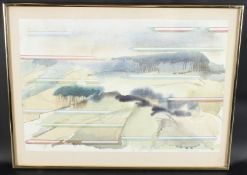 DEREK DALTON (b.1929) Landcape, watercolour, signed and dated '72, 37cm x 55cm