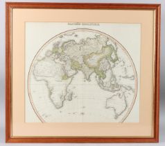 PINKERTON'S MODERN ATLAS (EARLY 19TH CENTURY) Eastern Hemisphere 46cm x 53cm, framed