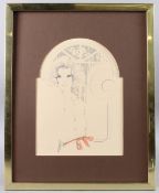 WILLIAM W. TARA (1916-1973) Woman wearing a bandana, three other portraits of women. set of four