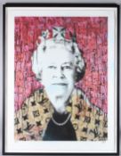 ENDLESS (CONTEMPORARY BRITISH) 'Lizzy Vuitton Ruby', colour print with possibly added spray paint AP