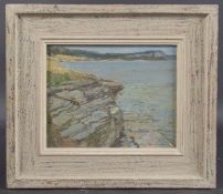 EVAN WEEKES MACDONALD (CANADIAN 1905-1972) 'Shoreline on the Bruce peninsula, Georgian Bay' oil on