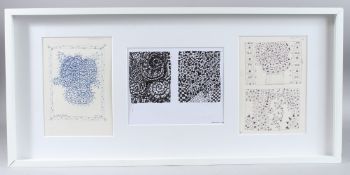 ALAN DAVIE (1920-2014) Three abstract compositions two in black and one in blue ink, in common