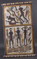 GOOBALATHALDIN (DICK ROUGHSEY) ABORIGINAL AUSTRALIAN (1924-1985) Allegorical hunting scene with