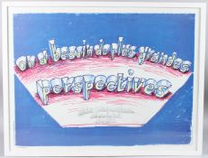 AFTER DAVID HOCKNEY 'On a besoin de plus grandes perspectives' 'Wider Perspectives are needed now'