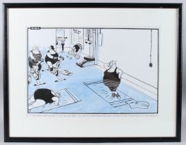 MAC, STAN McMURTY (b.1936) "I can hardly wait for her to put on her specs..." cartoon drawing