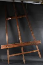 AN ARTISTS WOODEN EASEL height 187cm width 117cm