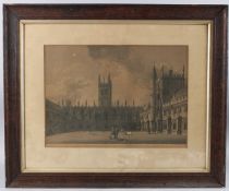 AFTER M A ROOKER (18TH CENTURY) 'Magdalen College from the North side of the First Quadrangle'
