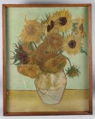 AFTER VINCENT VAN GOGH 'Sunflowers 1888' full size colotype print 86cm x 69cm