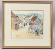 MARGARET MILNES (1908-1998) Hope Cove, Devon pen, ink and watercolour, signed and dated '88 20cm x