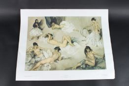AFTER SIR WILLIAM RUSSELL FLINT Four limited edition prints, signed and two other numbered edition