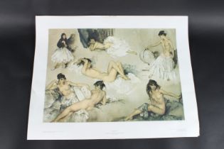 AFTER SIR WILLIAM RUSSELL FLINT Four limited edition prints, signed and two other numbered edition