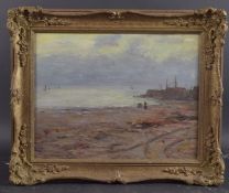 WILLIAM JAMES LAIDLAY RBA NEA (SCOTTISH 1846-1912) 'Ballantrae Harbour from the SW' view from the