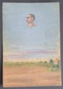 COMPANY SCHOOL (EARLY 19TH CENTURY) An Indian landscape with floating head in the sky,