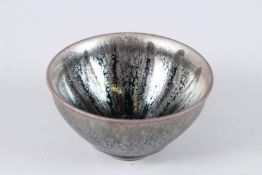 A CHINESE HARE'S-FUR BOWL. 12.5cms diameter.