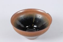 A CHINESE HARE'S-FUR BOWL. 12.5cms diameter.