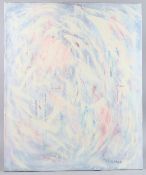 MUBIN ORHON (TURKISH) 1924-1981. Abstract. Oil on canvas, unframed. Signed. Paris 1969. 33ins x