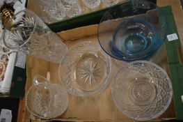 Cut glass bowls etc.