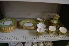 A quantity of Cauldon plates and dishes and a Hammersley part tea service.