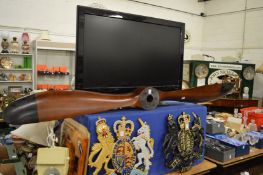 A large reproduction propeller.