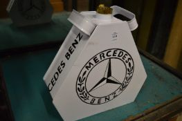 A novelty Mercedes Benz petrol can.