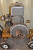 A Ruston & Hornsby Ltd Class PT2¼ BHP 1000rpm stationary engine with purpose built carriage for