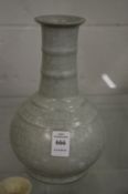 A Chinese celadon glazed bottle vase.