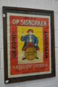 An early colourful advertising poster for An Elixir.