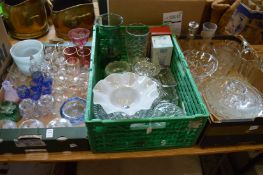 A quantity of decorative and household glassware.