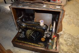 A sewing machine.