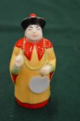 Royal Worcester limited edition porcelain candle snuffer, The Chinamen.