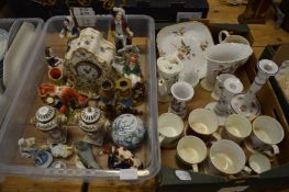 A quantity of decorative porcelain.