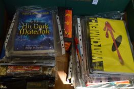 A collection of fantasy books, magazines etc.