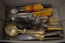 Various flatware.