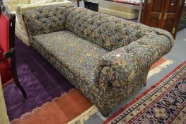 A Victorian Chesterfield settee.