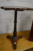 A 19th century rosewood occasional table/formerly a pole screen.