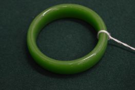 A jadeite bangle.