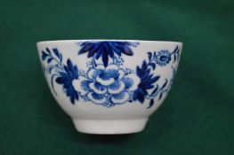 A blue and white tea bowl.